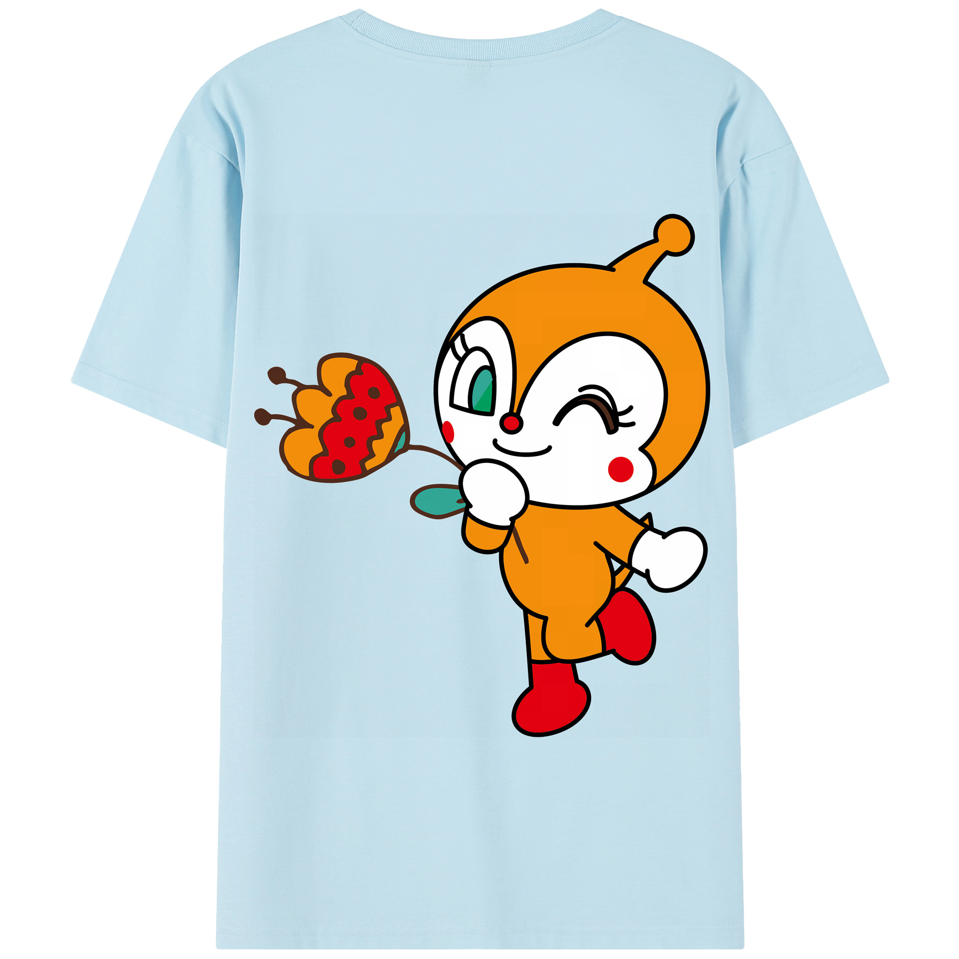 アンパンマン Anpanman 綿100％半袖Tシャツ（背面プリント）
